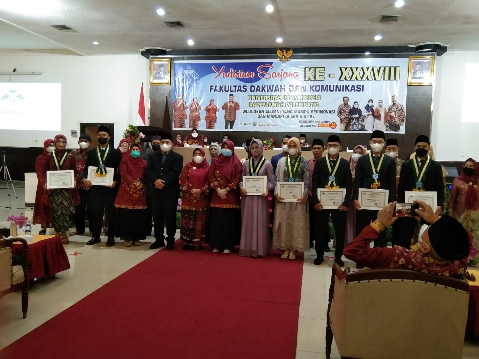 Gelar Yudisium ke 38, Fakultas Dakwah dan Komunikasi UIN Raden Fatah Luluskan 114 Alumni